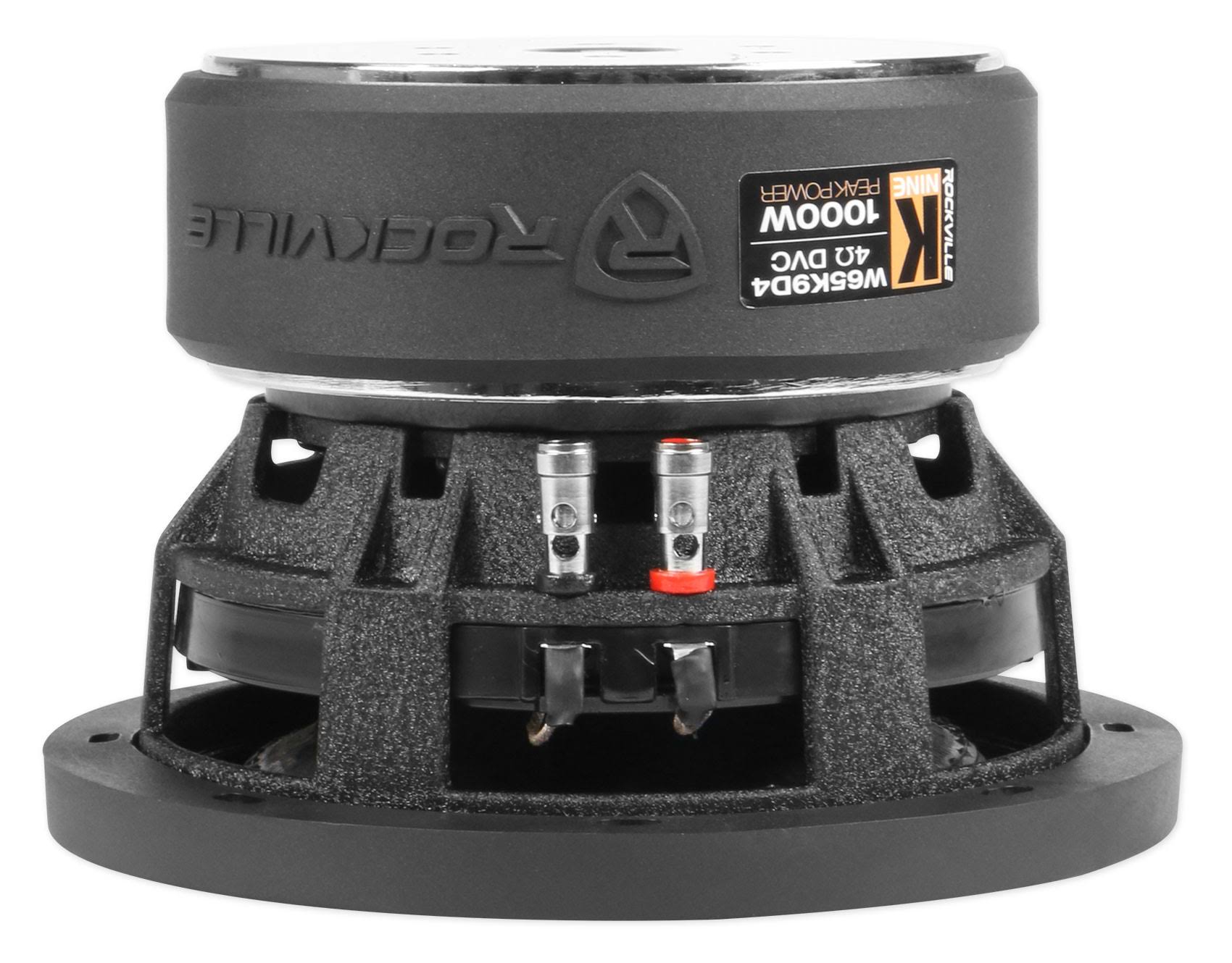 Rockville W65k9d4 6.5x22 1000W Car Audio Subwoofer Dual 4-Ohm SUB CEA Compliant