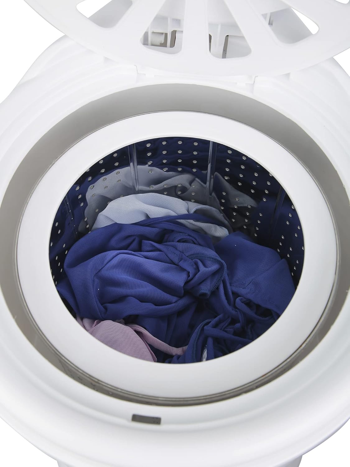 The Laundry Alternative Drop Compact Washer - Countertop Washing Machine & Spinner, Space Saver, Stainless Steel Drum, Apartment-Friendly, Convenient Drain Hose, Easy Cleaning, 4.4 lb. Capacity