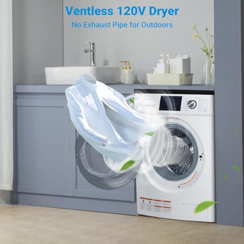 Smad Washer and Dryer Ideal for Home, Apartment, Laundry, Hotel, White
