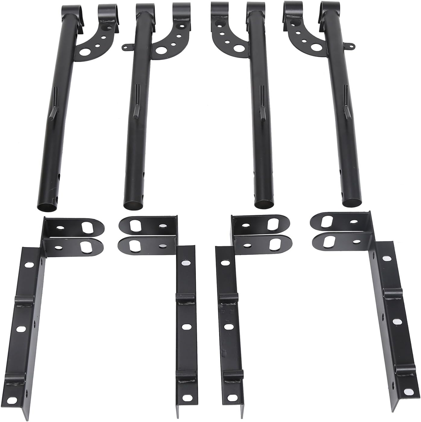 ECOTRIC 1000 LBS Adjustable Full Size Truck Contractor Ladder Pickup Lumber Utility Kayak Rack(Notice:You Will Receive Two Packages for This Item)