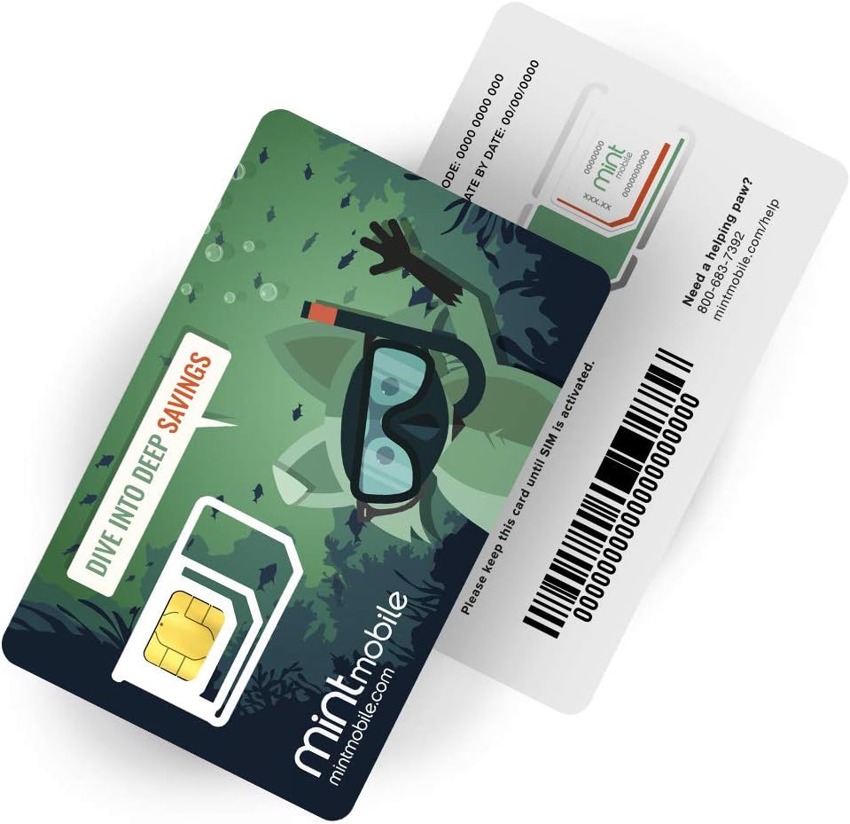 $30/Month Mint Mobile Wireless Plan | Unlimited Talk, Text & Data for 3-Months (3-in-1 GSM SIM Card)