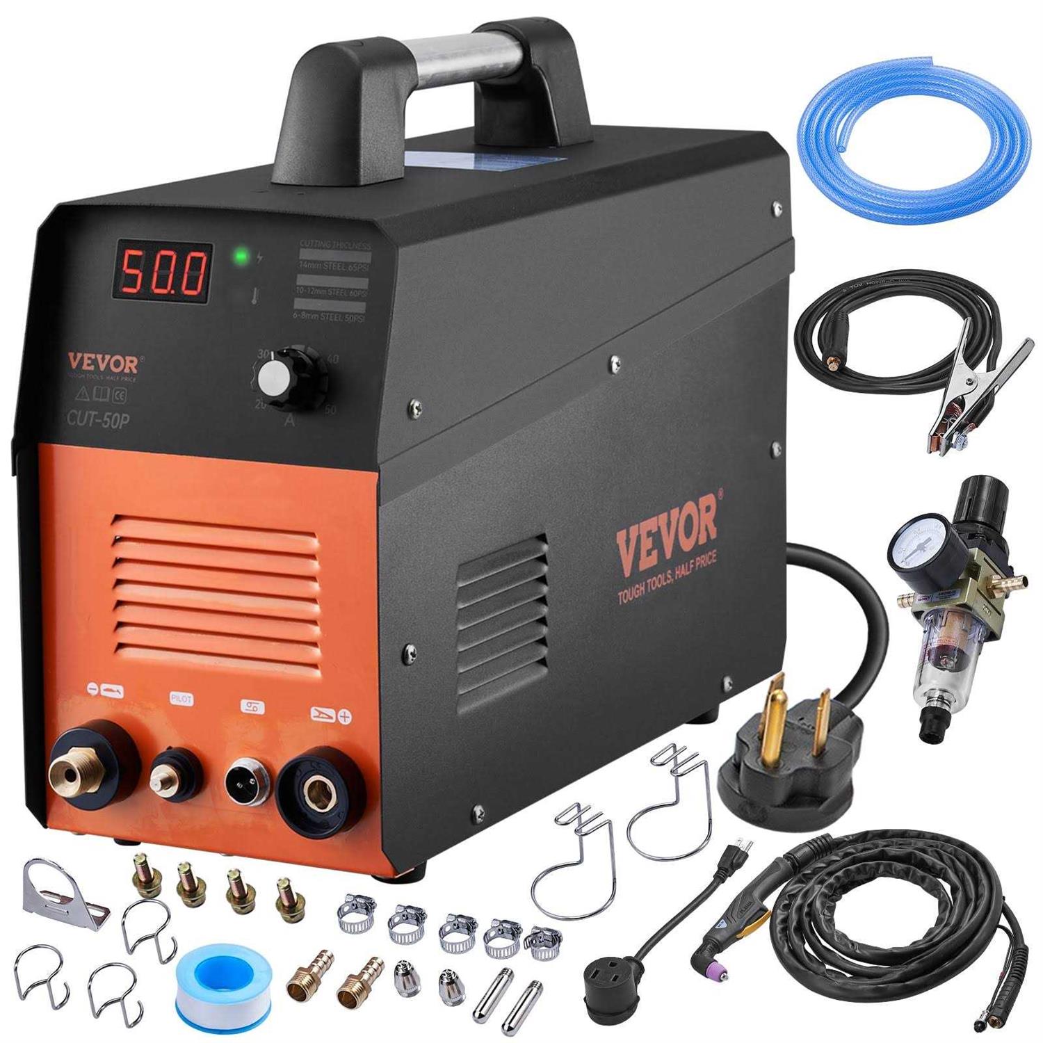 VEVOR Plasma Cutter 50Amp Non-Touch Pilot Arc Air Cutting Machine with Torch - Shop Hardware Tools Online Store