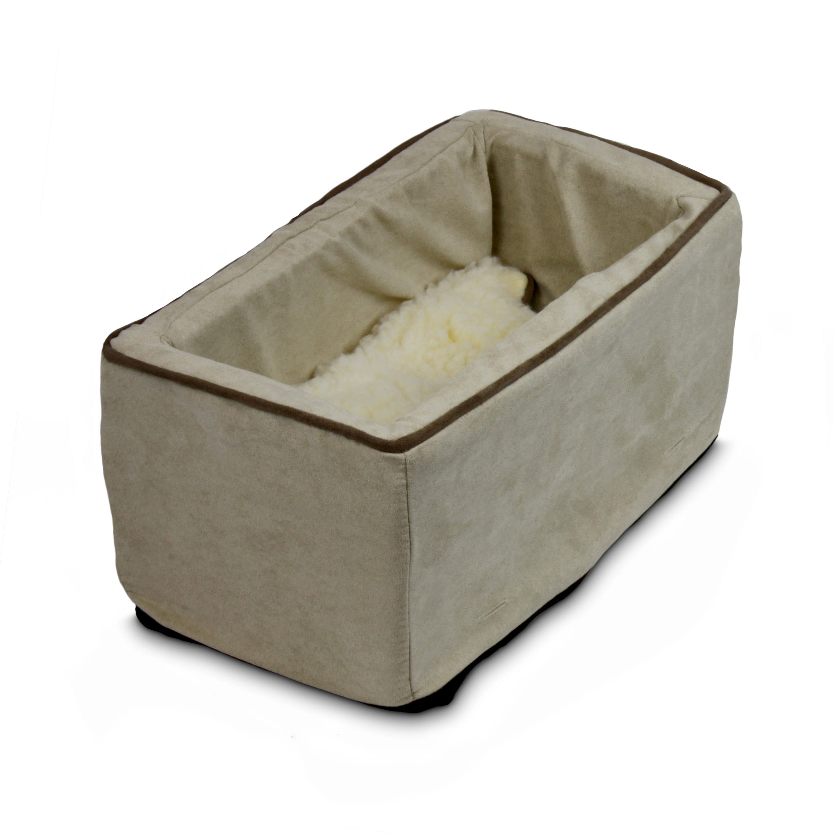 Snoozer Luxury Console Pet Car SEAT, Buckskin u0026 Java, Large