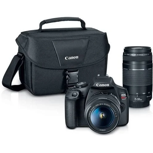 Refurbished Eos Rebel T7 EF18-55mm EF 75-300mm Double Zoom Kit