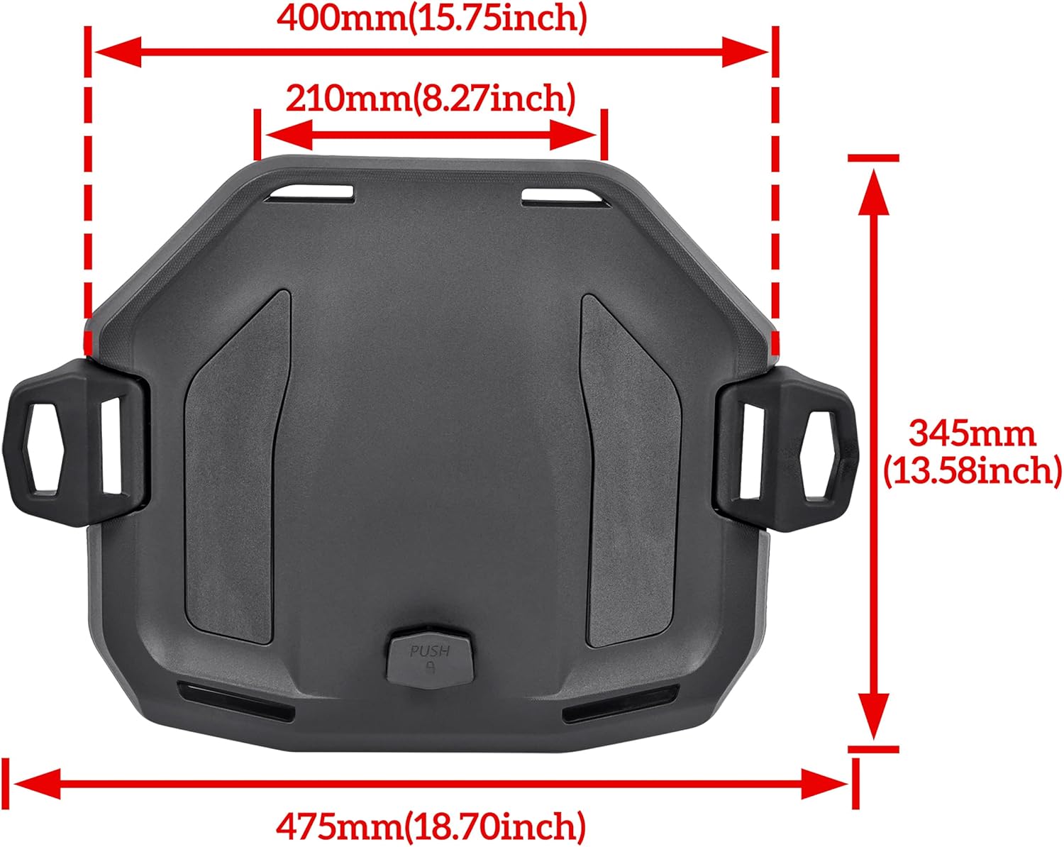 Support LinQ Rack for Can Am Ryker, SAUTVS Rear LinQ Rack for Can-Am Ryker 16" LinQ Accessories, Replace #219400965