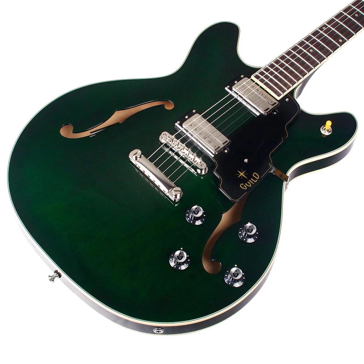 Guild Starfire IV Maple Semi Hollow Body Electric Guitar with Case - Blem #B292 - Curated Treasures Market