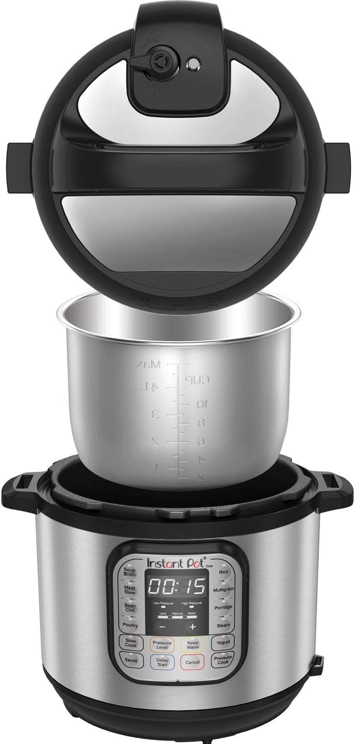 Instant Pot Duo 7-in-1 Electric Pressure Cooker 8 Quart and Instant Pot Sealing Ring 8-Qt 2-Pack