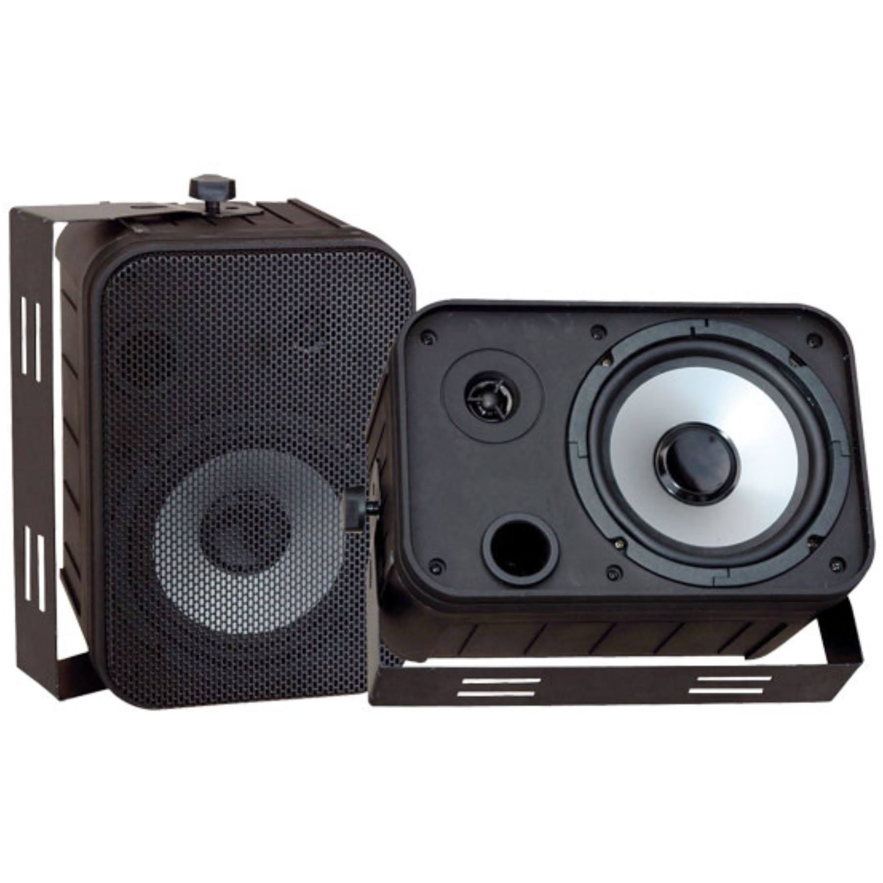 Pyle PDWR50B 6.5" Indoor Outdoor Waterproof Speakers (Black) - Megean