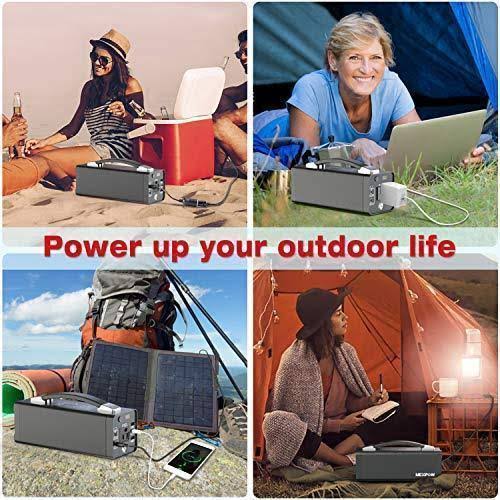 Nexpow Portable Power Station, 178Wh Solar Generator Lithium Polymer Battery Emergency Backup Portable Power Source with 110V/12