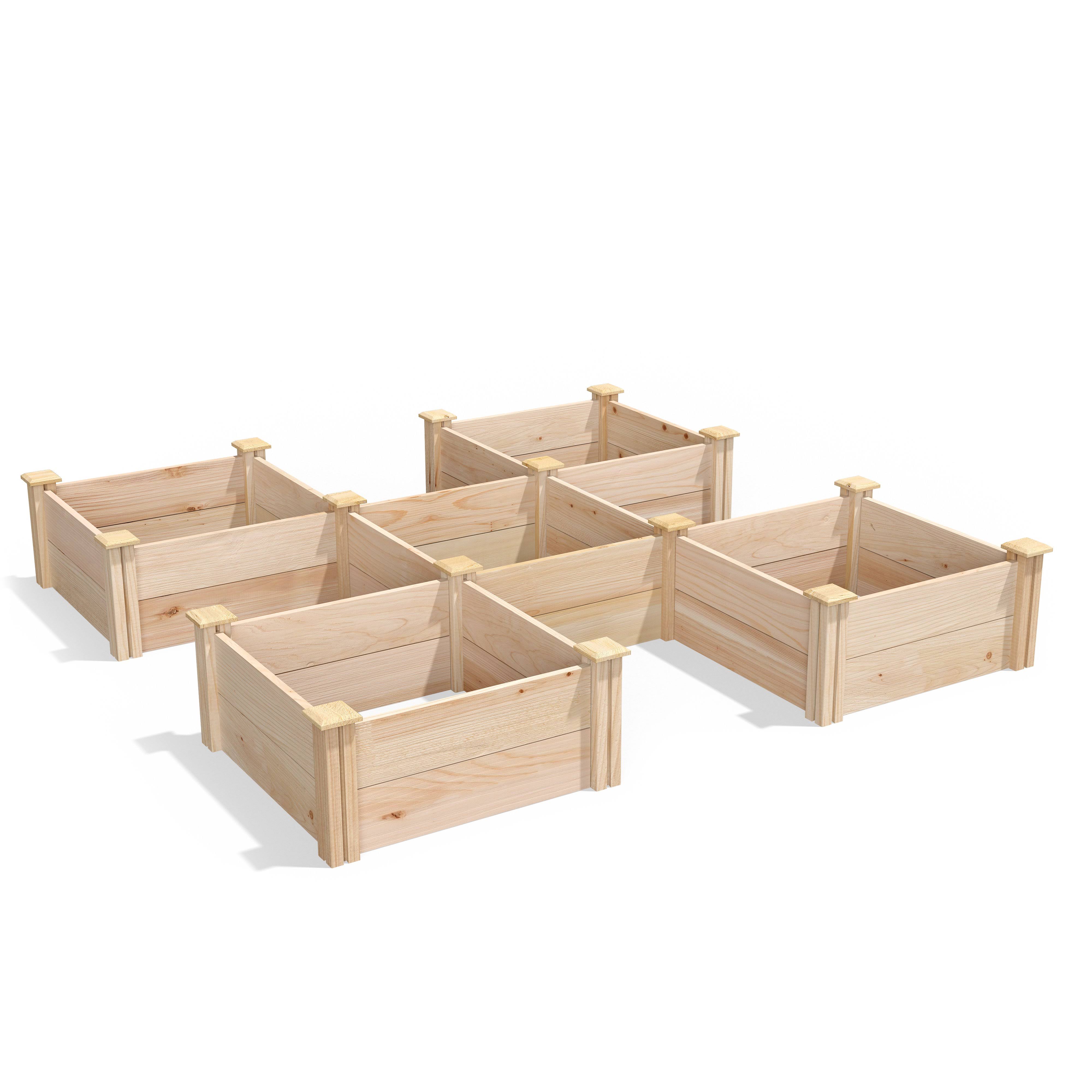 Cedar Raised Garden Bed 16 in x 8 ft x 11 in RC169612P | Greenes Fence