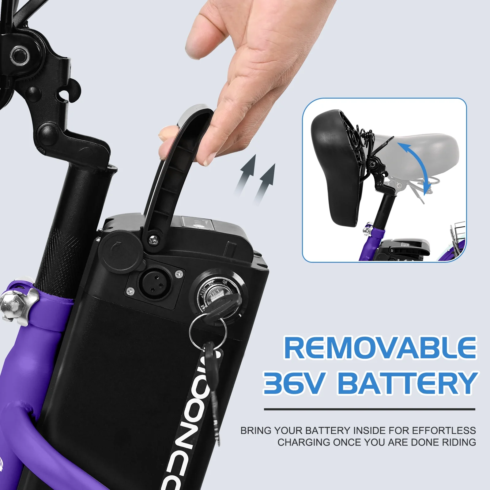 Docred 24'' Adult Electric Tricycles 3 Wheel Electric Bike, 15.5 mph 500W Electric Trikes for Seniors，7-Speed & 4 Adjustable Riding Modes Electric Tricycle with 36V Removable Lithium Battery