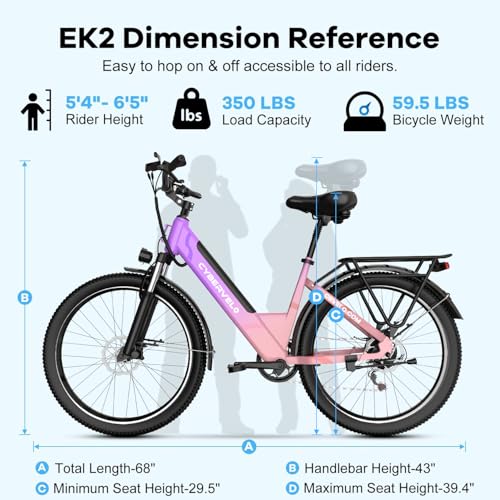 DriftGod 26" Electric Bike for Adults – Powerful 1000W Motor, 48V Removable Battery, 7-Speed, Front Suspension & LCD Display – Commuter and Mountain EBike for Women