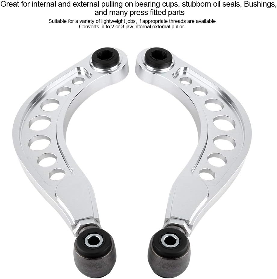 Qiilu 2PCS Adjustable Rear Upper Camber Control Arms Kit Fit for Honda Civic 2006 2007 2008 2009 2010 2011 2012 2013 2014 2015 Pack of 2