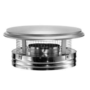 Duravent DuraPlus 6" Round Chimney Cap Stainless Steel Material Removable Screws 6dp-vc
