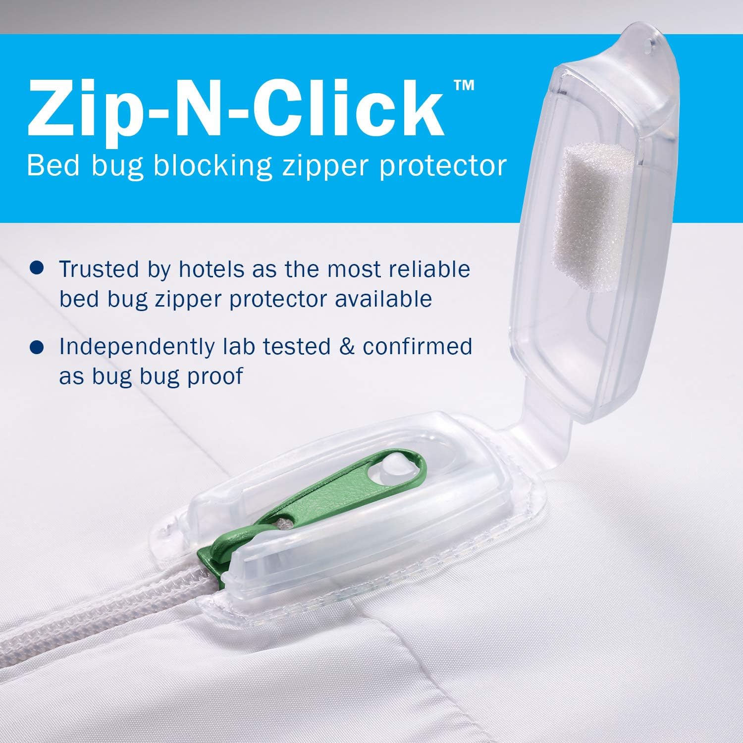 CleanRest PRO Innovative Zippered Box Spring Encasement - Tear Resistant - Hypoallergenic - Noiseless - Patented Zipper Security (Fits 9 in. H) Queen