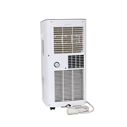 Perfect Aire Portable Air Conditioner - Compactly Designed with Smart Modes, Easy Roll Casters, Bucketless Drain System, and Auto Restart and 24-Hour Timer
