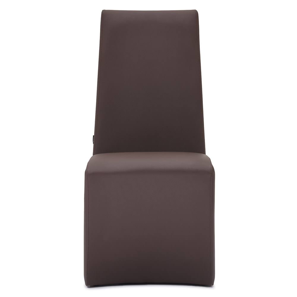 Zuri Furniture Boston High Back Modern Dining Chair - Brown