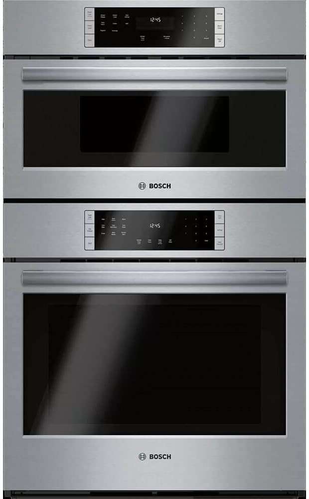 BOSCH HBL87M53UC 30" 800 Series Smart Combination Oven with 6.2 cu. ft. Total Capacity Genuine European Convection Upper Microwave and Home Connect in Stainless Steel