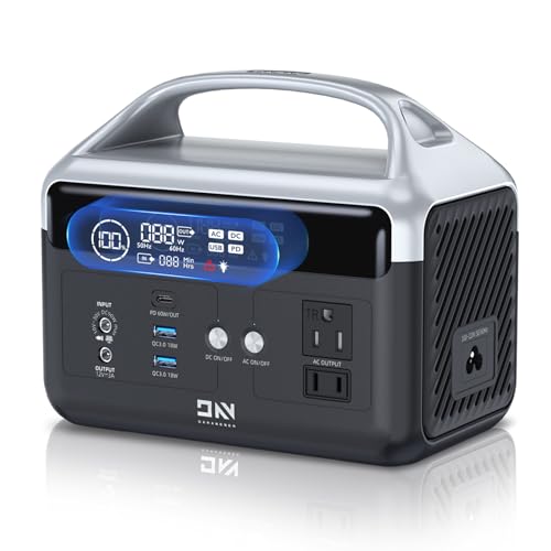 Portable Power Station, Mini Solar Generator for Home Use, 1.8 Hours Full Charged Outdoor Generator for Camping, Battery Backup Power Supply