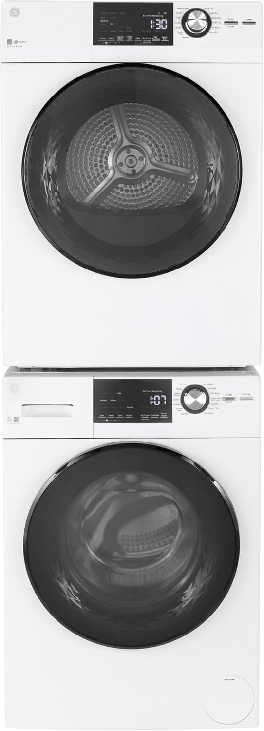GE® 24" 4.3 Cu.Ft. Front Load Vented Electric Dryer with Stainless Steel Basket