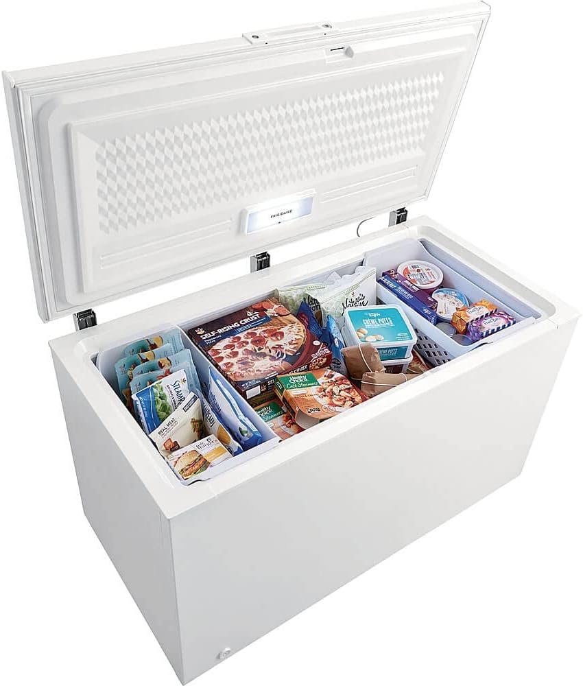 Frigidaire FFCL1542AW 56" Freestanding Chest Freezer with 14.8 cu. ft. Capacity, Manual Defrost, in White
