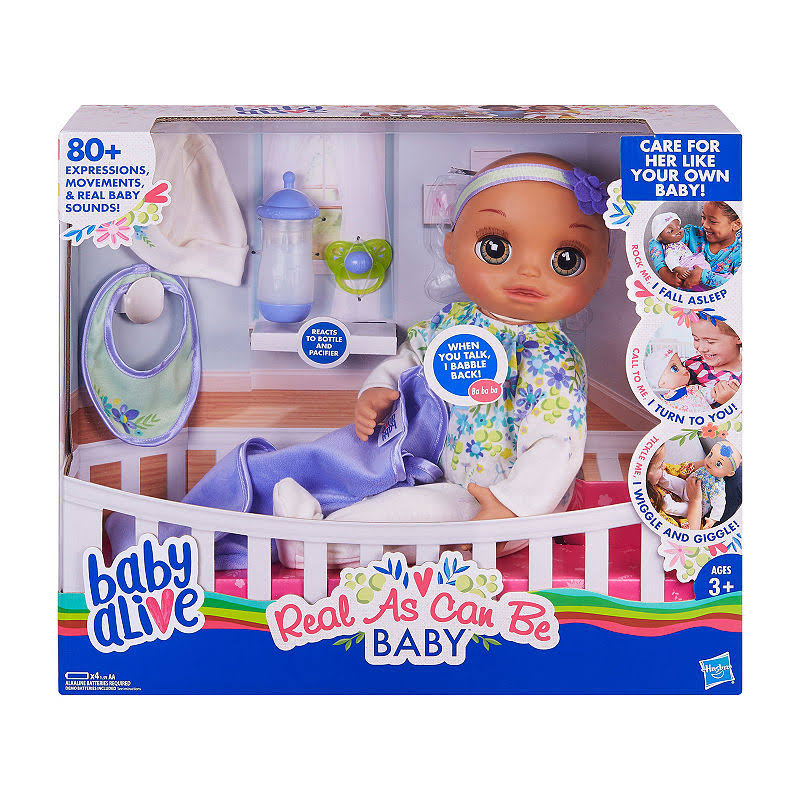 Baby Alive Real As Can Be Baby Doll, Brown
