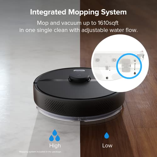 roborock Q8 Max Robot Vacuum and Mop Cleaner, DuoRoller Brush, 5500Pa Strong Suction, Lidar Navigation, Obstacle Avoidance, Multi-Level Mapping, Perfect for Pet Hair