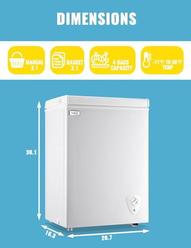 WANAI chest freezer white