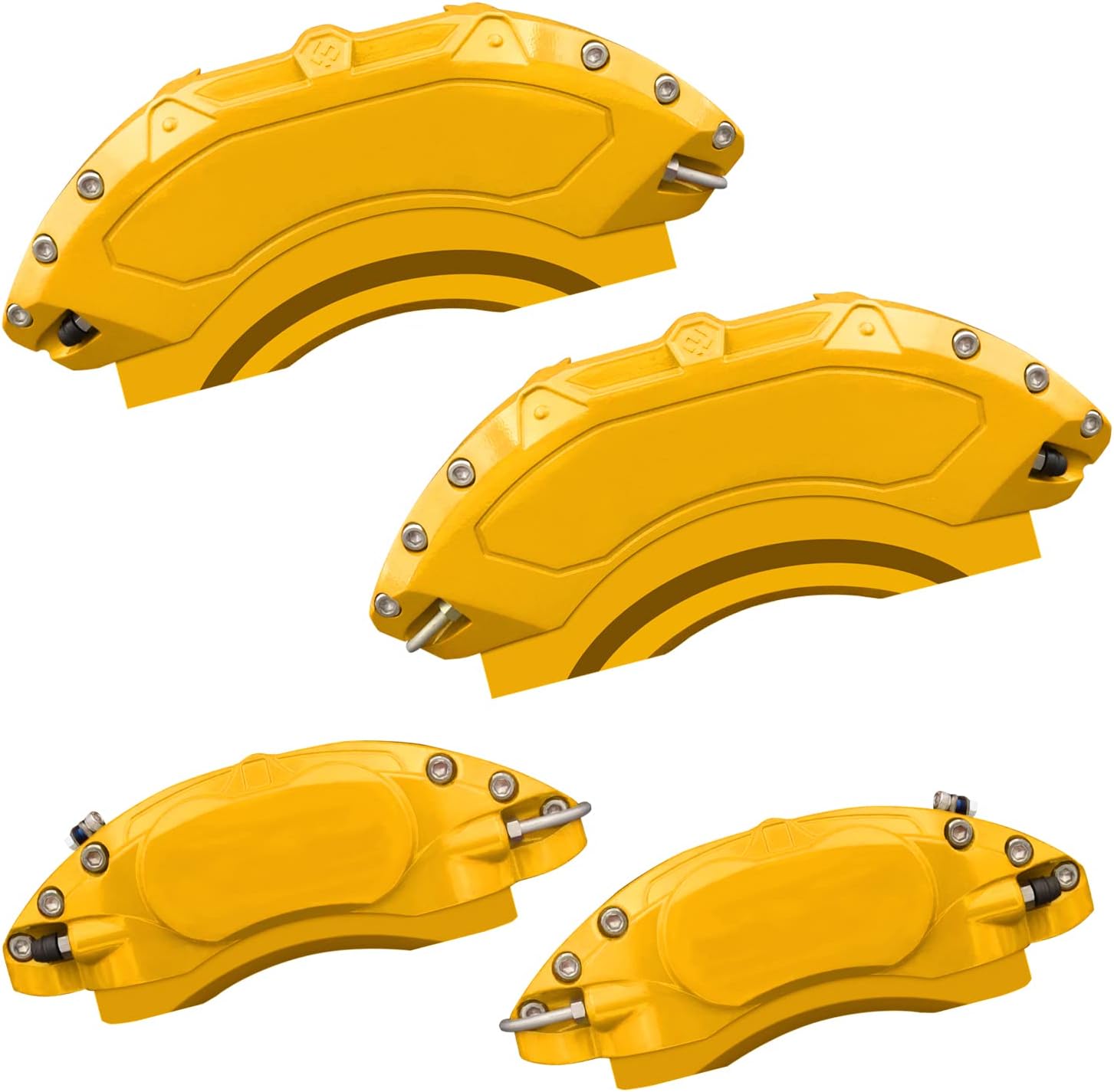 AOOA Caliper Covers Yellow Brake and Black Characters Covers Fits 2014-2020 Toyota Highlander (set of 4)