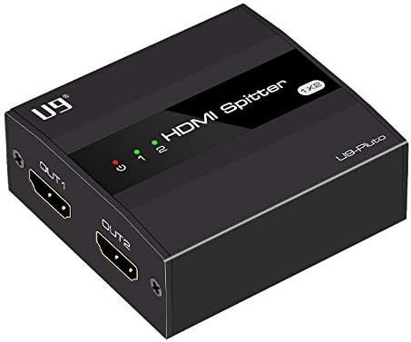 U9 ViewHD HDMI 1x2 Splitter & Audio Extractor | HDMI v2.0 | 4K@60Hz | 4K to 1080P Scaler | HDR & Dolby Vision | 3.5mm / Optical & HDMI Receiver | Best Multi-Functional 1x2 on Earth | Model: UHD1X2SA