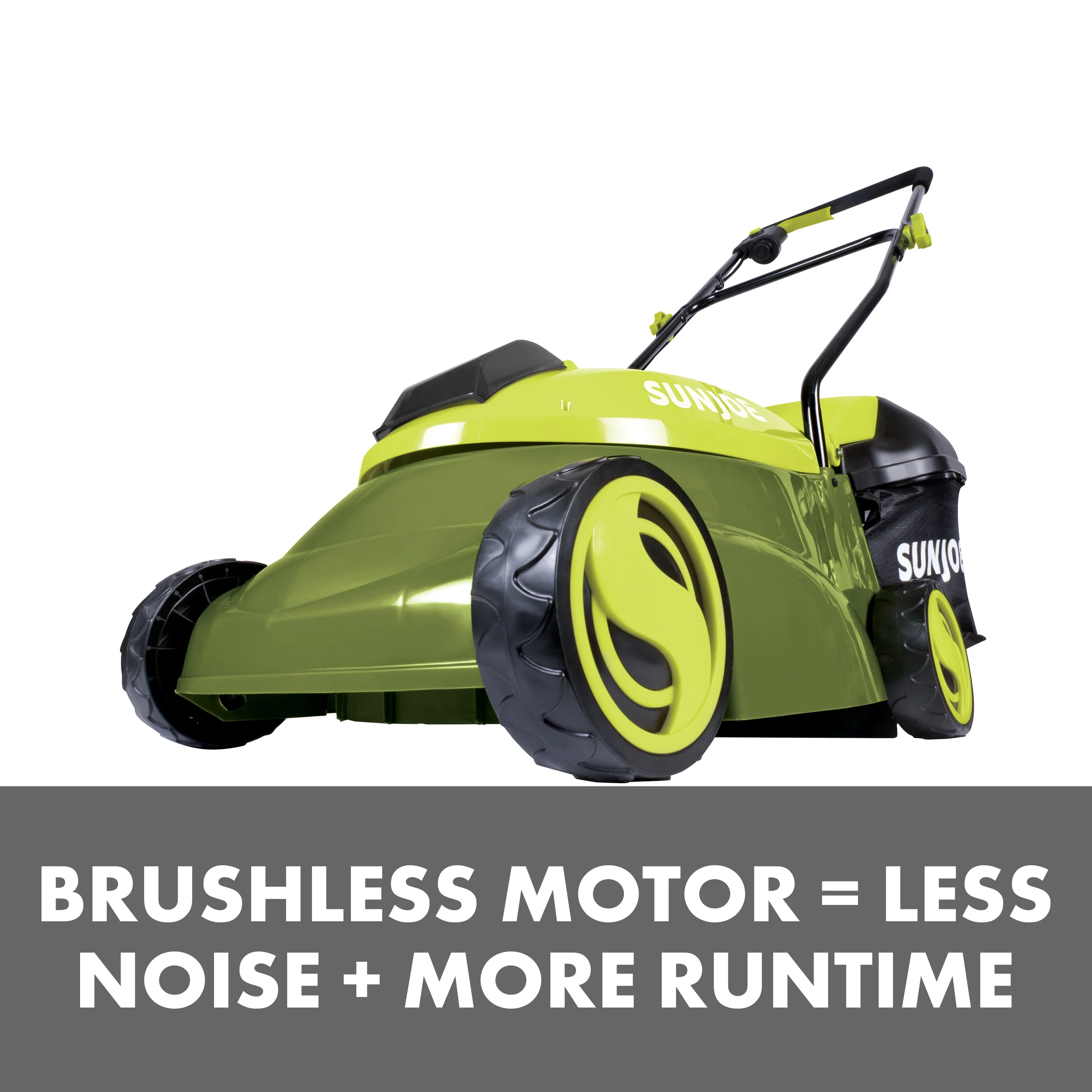 Sun Joe 28V Cordless 14 Brushless Push Lawn Mower, 3-Position, 4.0-Ah
