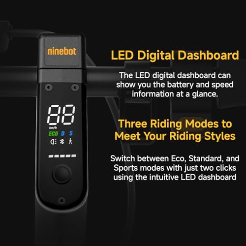 Segway Ninebot MAX Electric Kick Scooter w/Powerful Motor, Long Miles Range, 18.6 & 22mph Top Speed, Dual Suspension (MAX G2 Only), Scooter for Adults UL-2271 2272 Certified