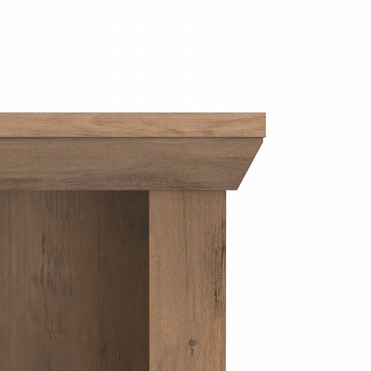 Bush Furniture Yorktown Tall 5 Shelf Bookcase, Reclaimed Pine