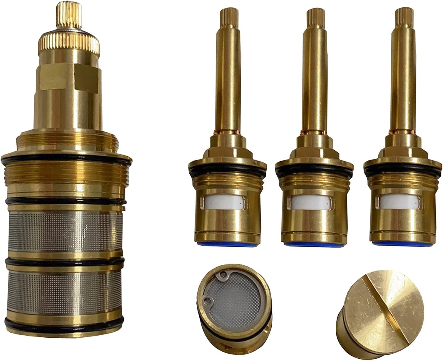 HOMEDEC Thermostatic Shower Valve Cartridge Replacement (4-handle Valve Full Set Backup)