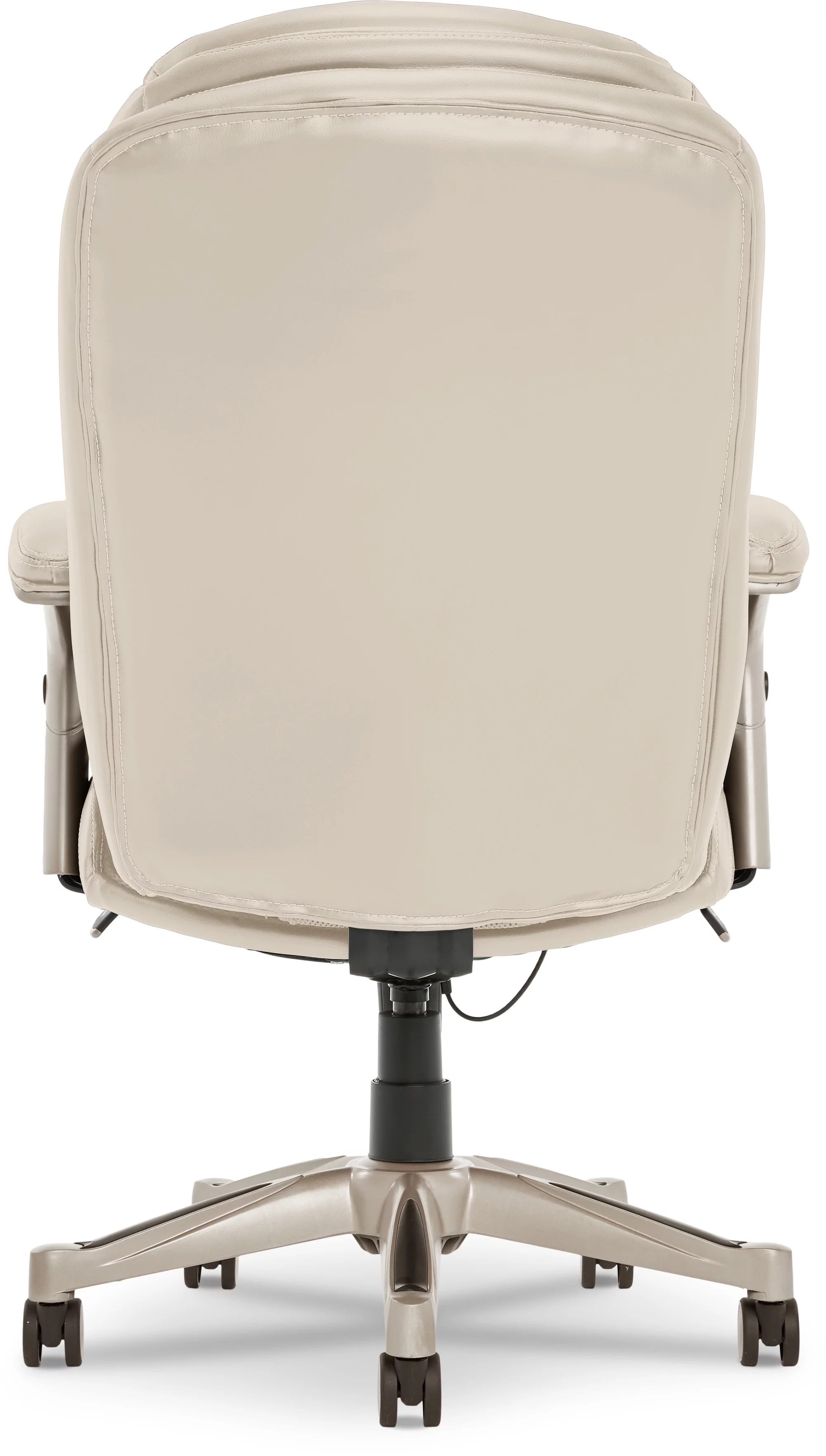 Serta Bonded Leather Office Chair with True Wellness BIM Tech, 250 lb. Capacity, Ivory