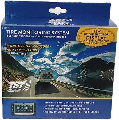 Truck Systems Technology TST 507 Tire Pressure Monitor w/ 10 Cap Sensors with Color Display