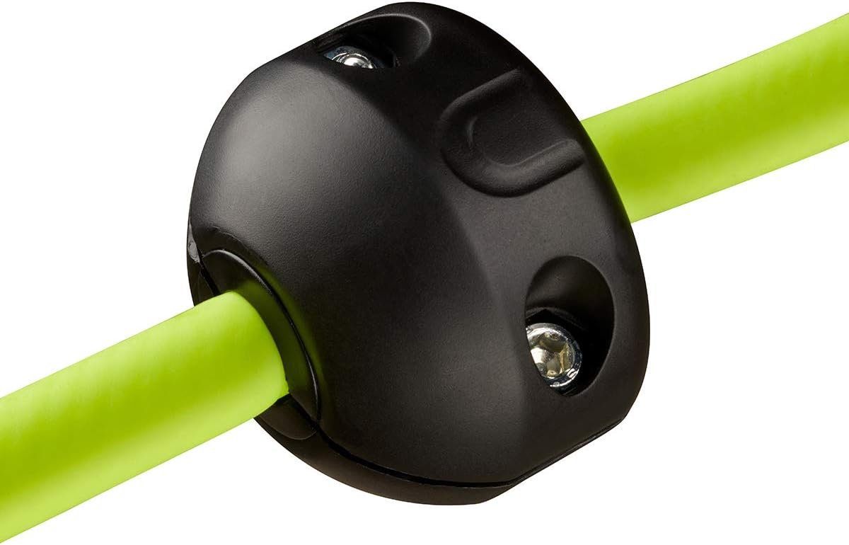 Flexzilla Retractable Enclosed Plastic Air Hose Reel, 3/8 in. x 50 ft, Heavy Duty, Lightweight, Hybrid, ZillaGreen - L8250FZ