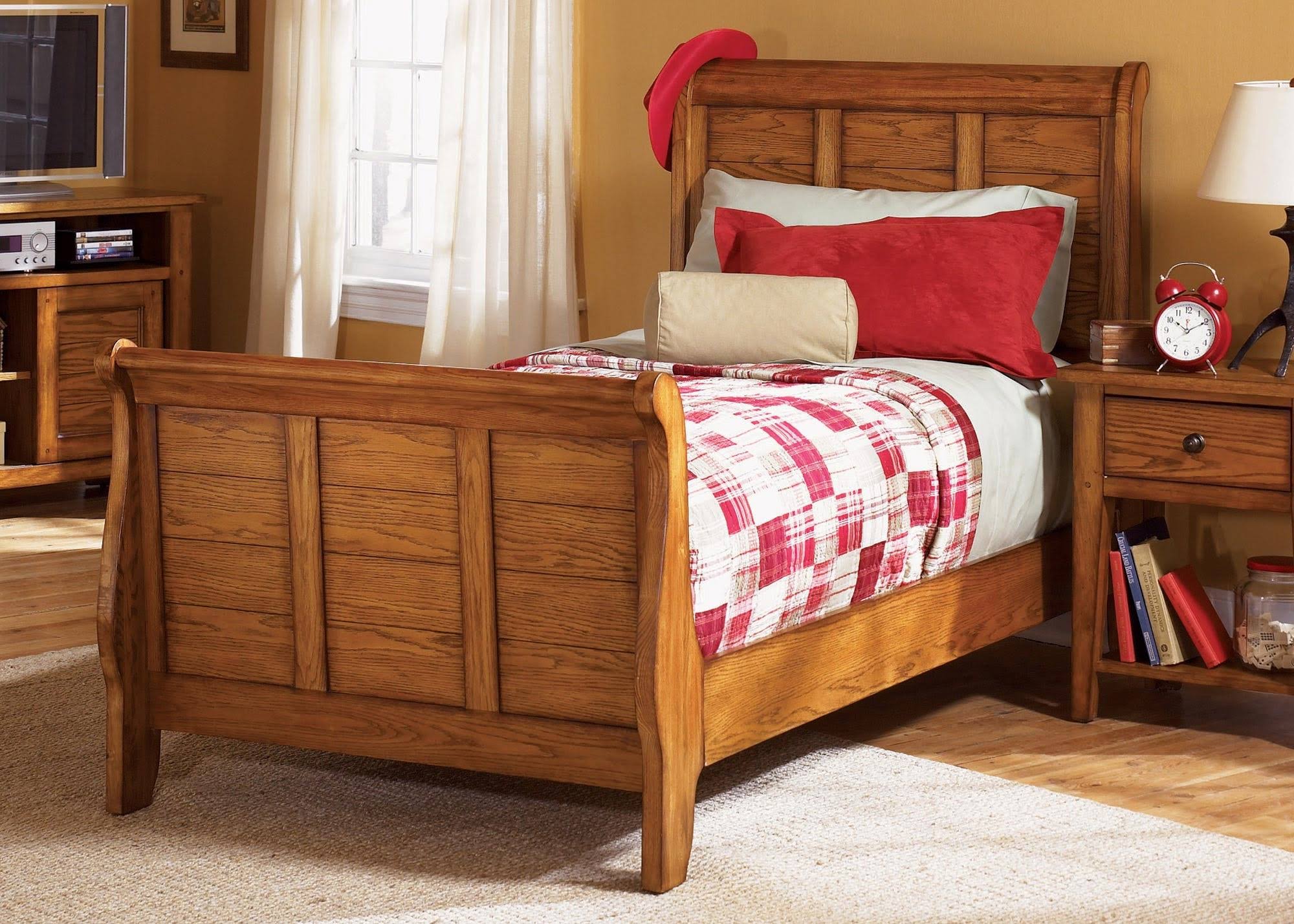 Liberty Furniture Grandpa&s Cabin Twin Sleigh Bed - 175-YBR-TSL