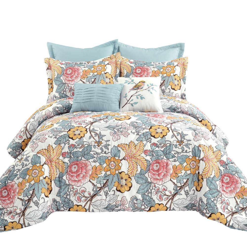 Lush Decor Sydney Comforter Blue u0026 Yellow Set King