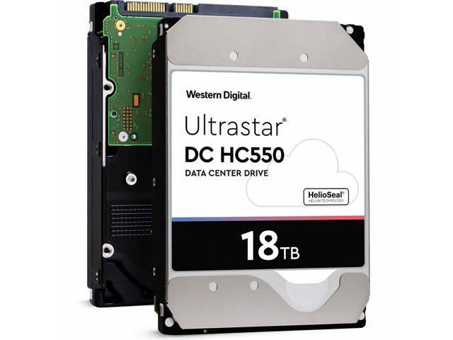 WD Ultrastar DC HC550 18 TB Hard Drive 3.5x22 Internal 512MB SATA 7200RPM 512e SE NP3 DC HC550 0F38459