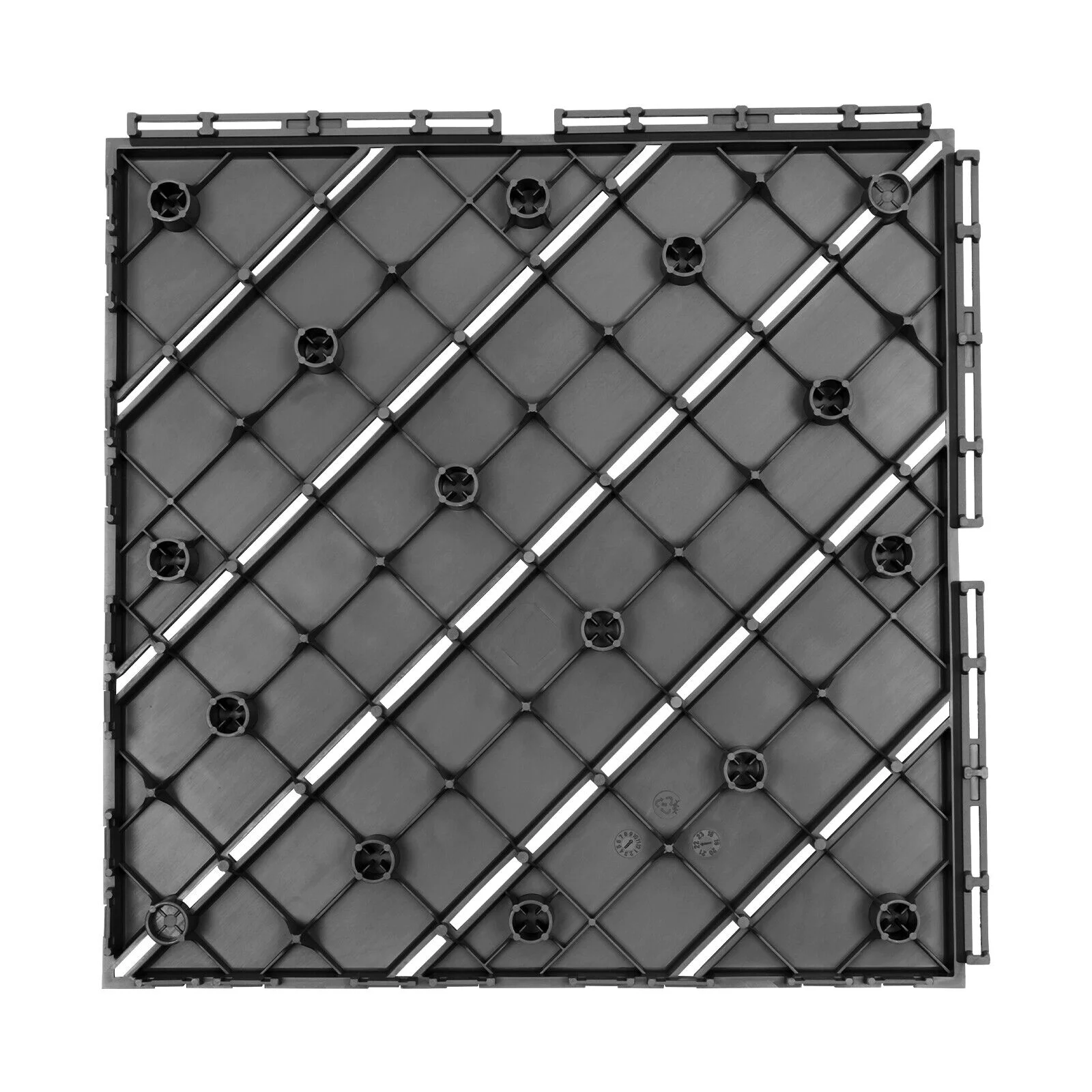 Modern 36PCS Interlocking Deck Tiles Floor Mount Plastic Composite Patio Deck Tiles 12”x12”