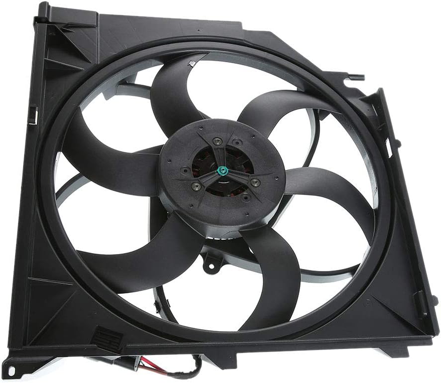 A-Premium Radiator Cooling Fan Assembly Replacement for BMW E83 Series X3 2004-2010 Sport Utility 2.5L 3.0L