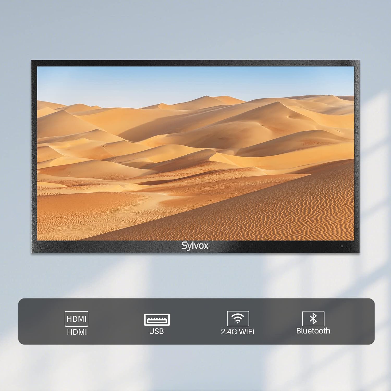 SYLVOX Outdoor TV, 55 inch Smart Outside TV 2000nits for Full Sun, Waterproof Outdoor Television,Built-in APP Store Voice Assistant and Chromecast(Pool Pro Series,2023)