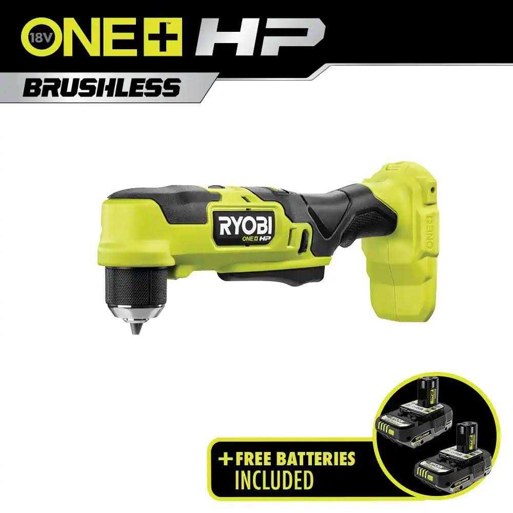 RYOBI ONE+ HP 18V Brushless Cordless Compact 3/8 in. Right Angle Drill with 2.0 Ah - Shop Hardware Tools Online Store
