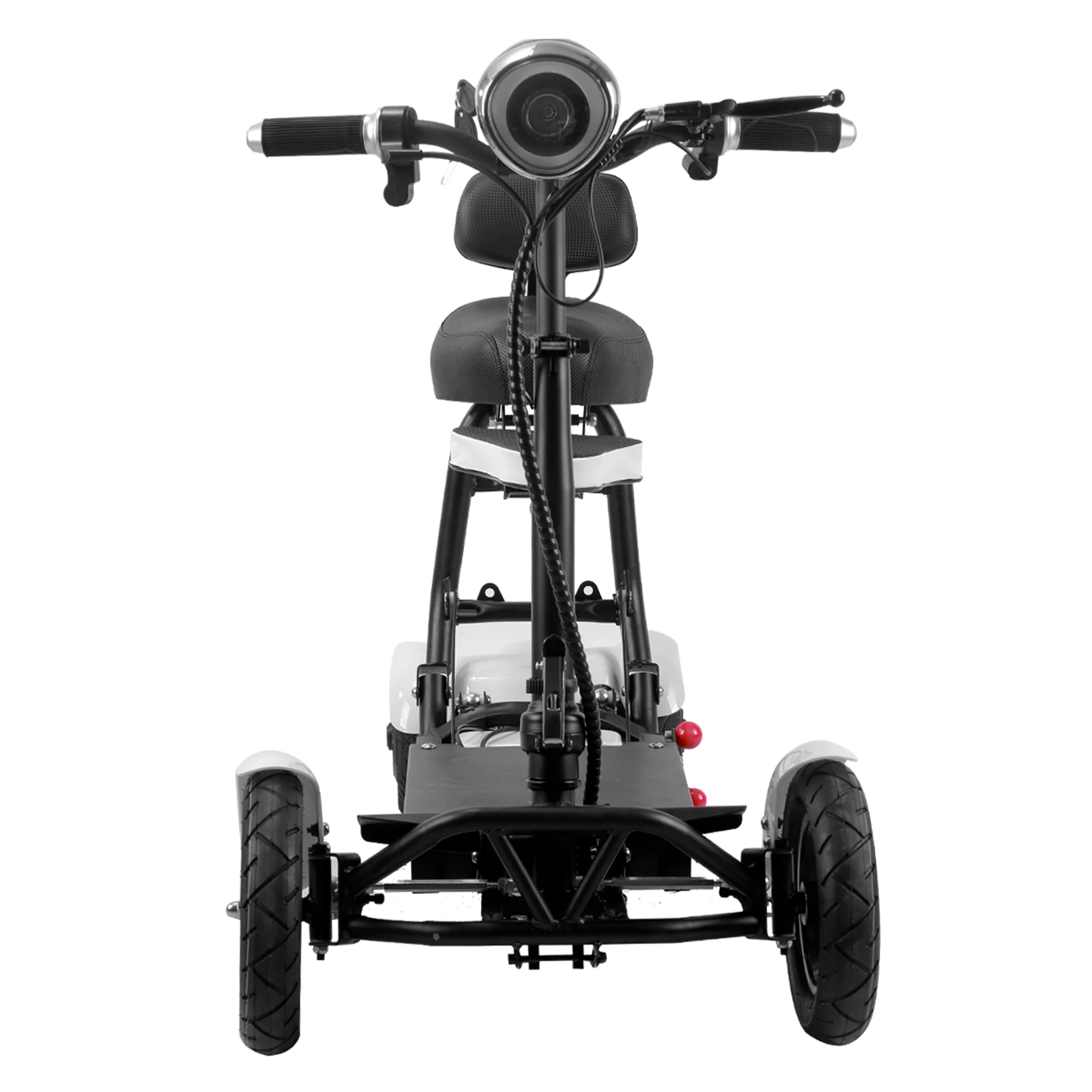 Bangeran Electric Mobility Scooter, 4 Wheel Foldable Portable, Up to 12 Miles - Blue