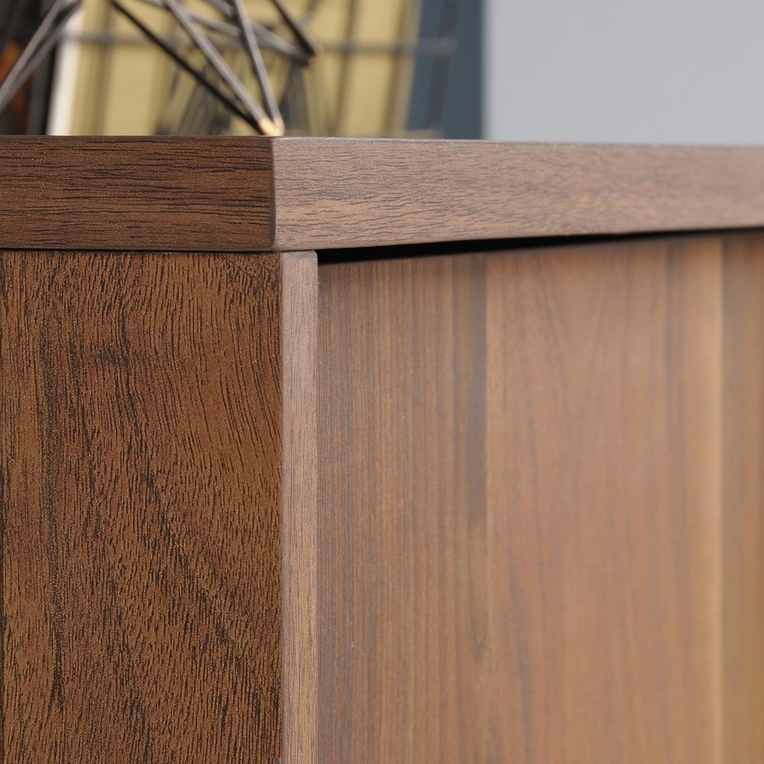 Sauder Clifford Place Storage Cabinet with File, Grand Walnut Finish