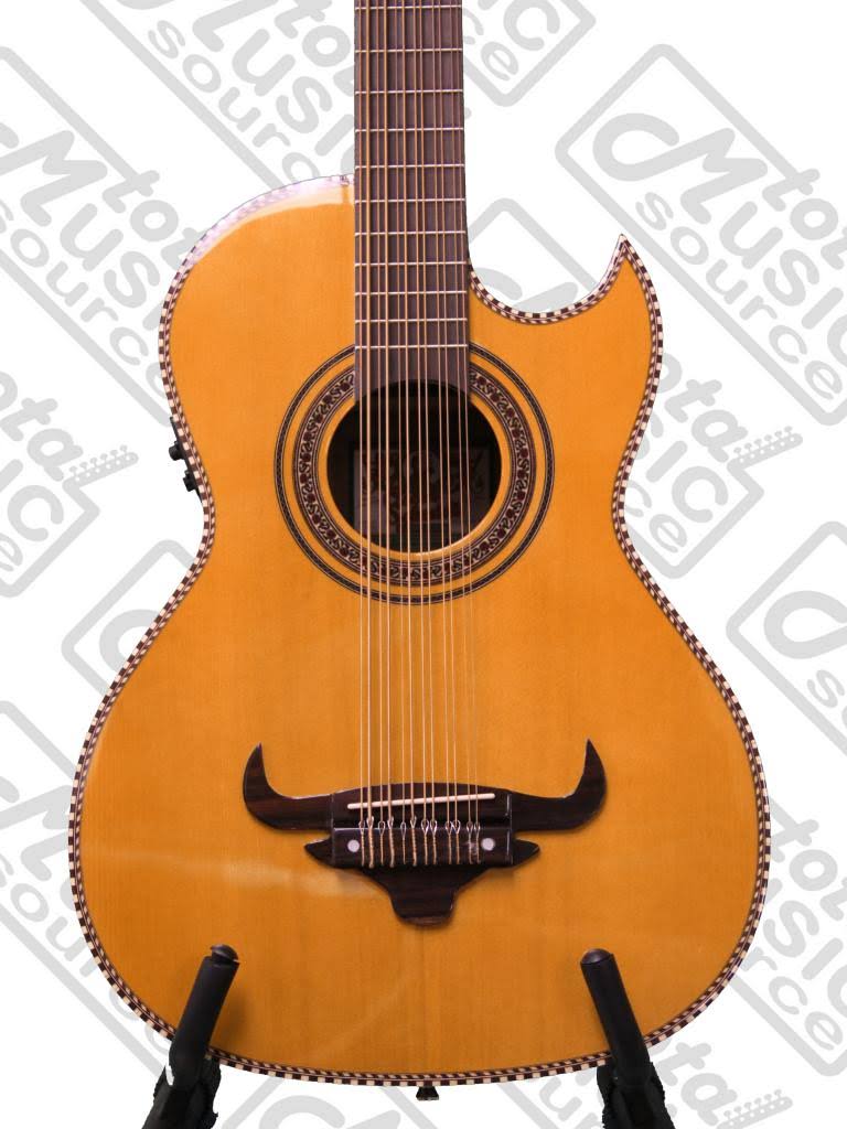 Oscar Schmidt OH52SE Acoustic-Electric Bajo Sexto w/ Deluxe Gig Bag,