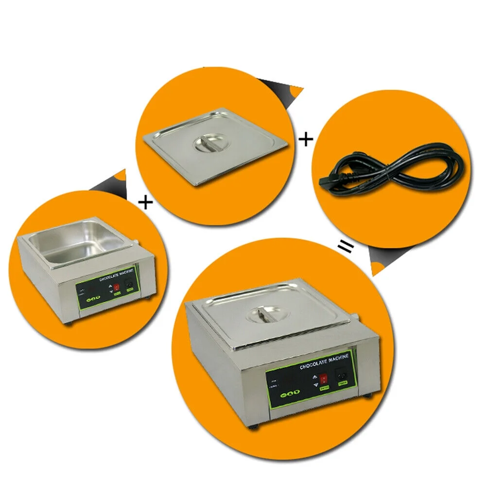 Chocolate Melting Pot Tempering Machine DIY Handmade Chocolate Tool Warmer 1000W Chocolate Melting Pot Machine Tempering Machine DIY Handmade Tool Warmer Temper Electric Chocolate Warmer