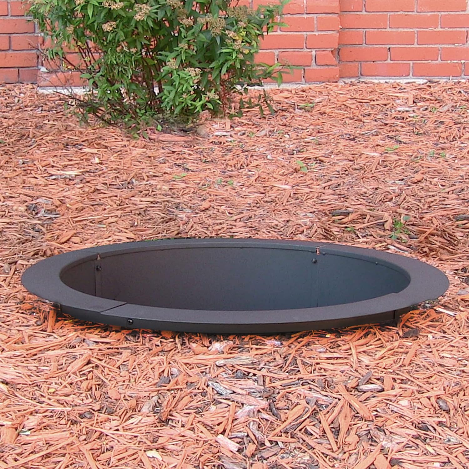 Sunnydaze Fire Pit Ring - 33 Inch Outside x 27 Inch Inside - DIY Campfire Liner - Portable Wood Burning Ring - Above or In-Ground - Durable Steel