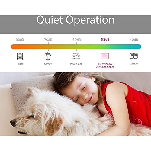 LG LW1017ERSM1 10,000 BTU Smart Window Air Conditioner, 115V, 450 Sq. Ft, Smartphone and Voice Control, ThinQ Enabled, Compatible with Alexa and Hey Google, 3 Cool & Fan Speeds